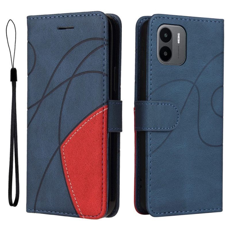 Κάλυμμα Xiaomi Redmi A1 Δίχρωμο Signature Faux Leather